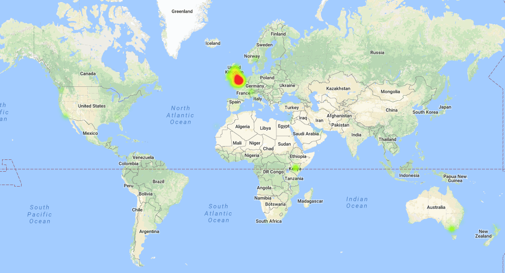 User heatmap